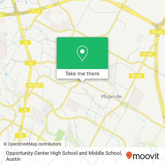 Mapa de Opportunity Center High School and Middle School