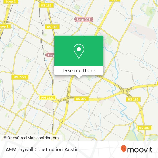 A&M Drywall Construction map