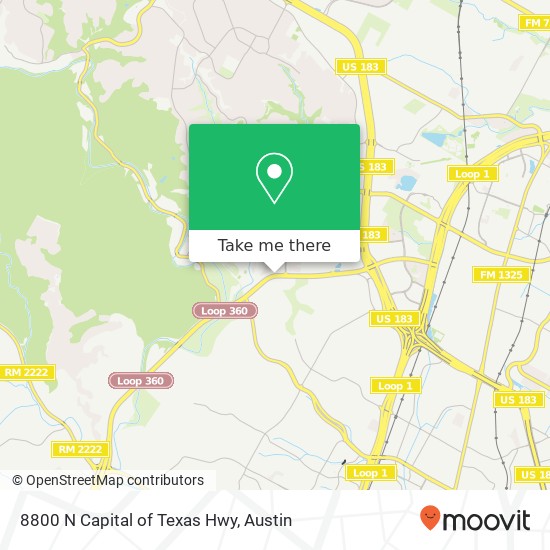 8800 N Capital of Texas Hwy map