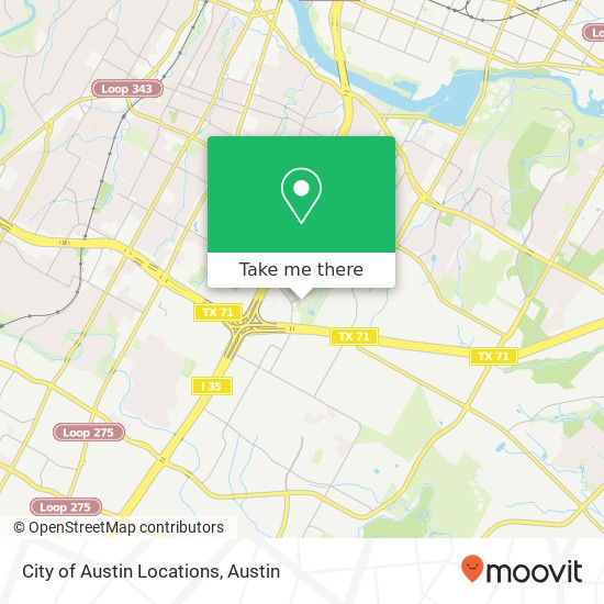 City of Austin Locations map