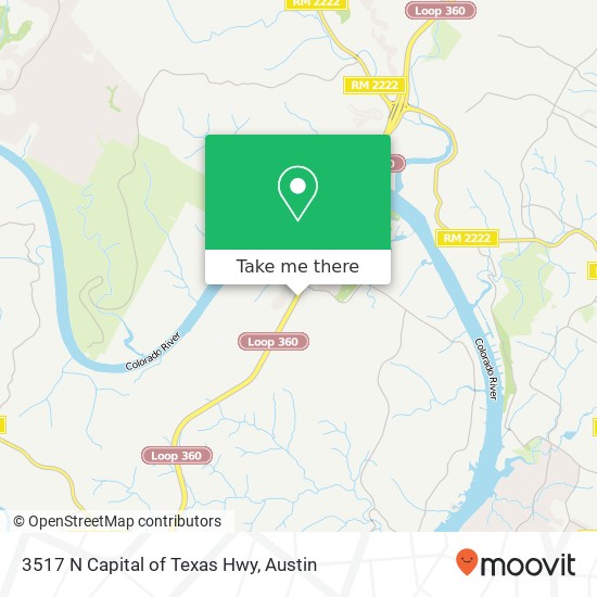 Mapa de 3517 N Capital of Texas Hwy