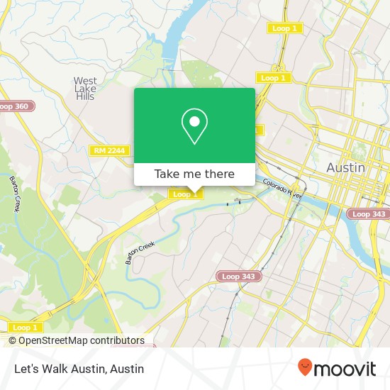 Let's Walk Austin map
