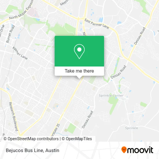 Mapa de Bejucos Bus Line