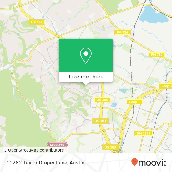 11282 Taylor Draper Lane map