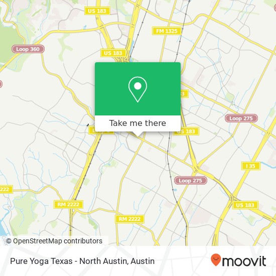 Pure Yoga Texas - North Austin map