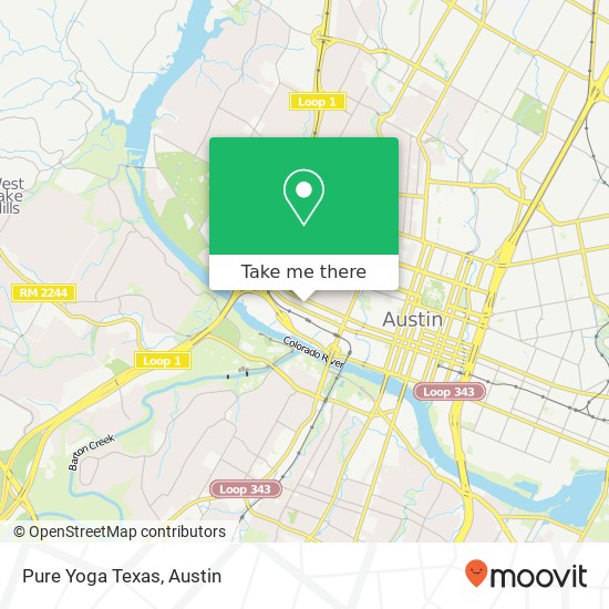 Mapa de Pure Yoga Texas