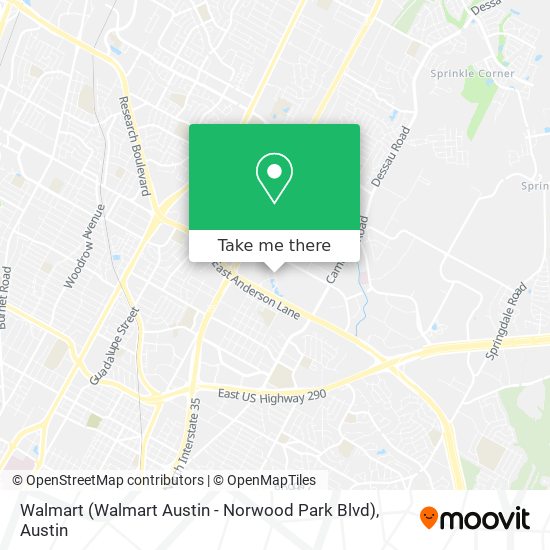 Walmart (Walmart Austin - Norwood Park Blvd) map