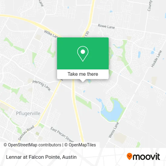 Lennar at Falcon Pointe map