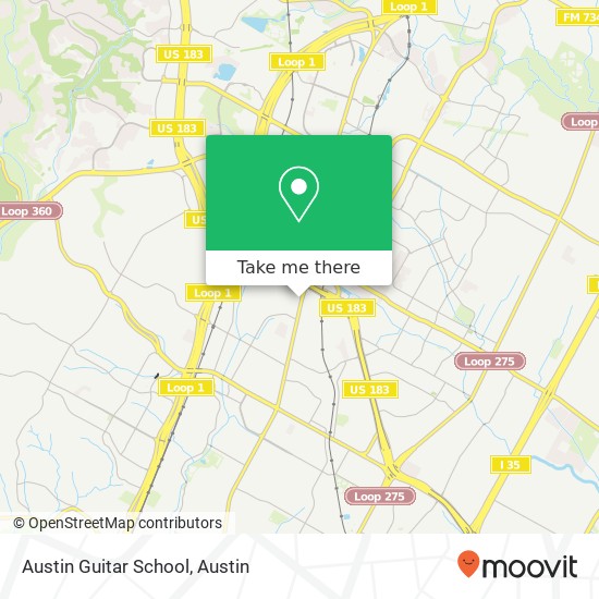 Mapa de Austin Guitar School