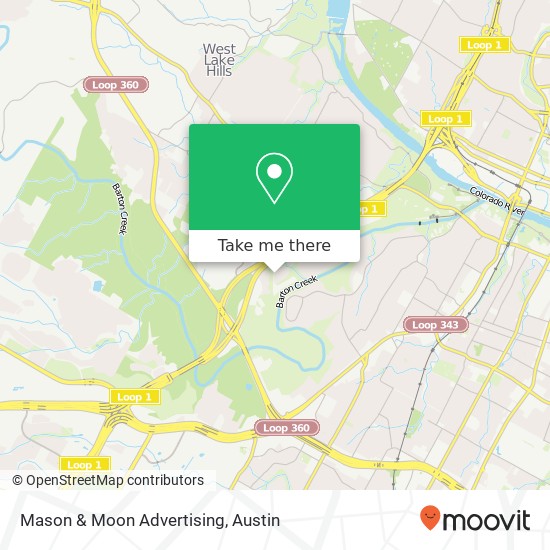 Mapa de Mason & Moon Advertising