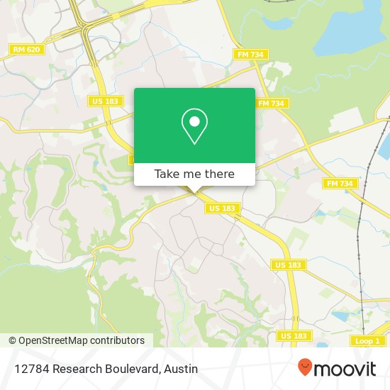 Mapa de 12784 Research Boulevard