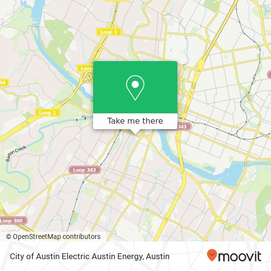 Mapa de City of Austin Electric Austin Energy