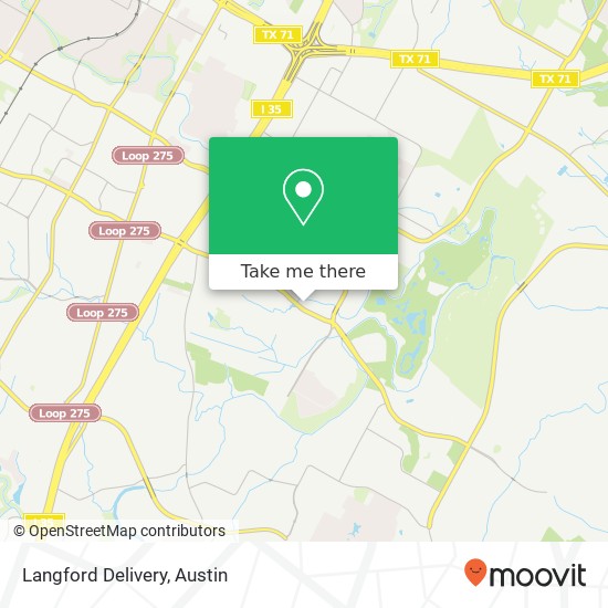 Langford Delivery map