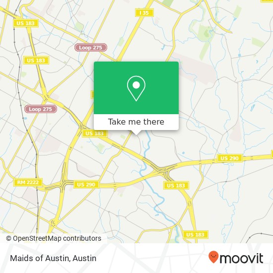 Mapa de Maids of Austin