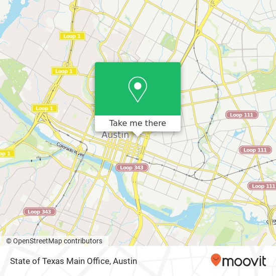 State of Texas Main Office map