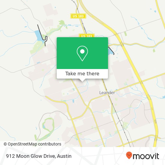 912 Moon Glow Drive map