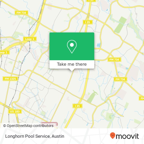 Mapa de Longhorn Pool Service