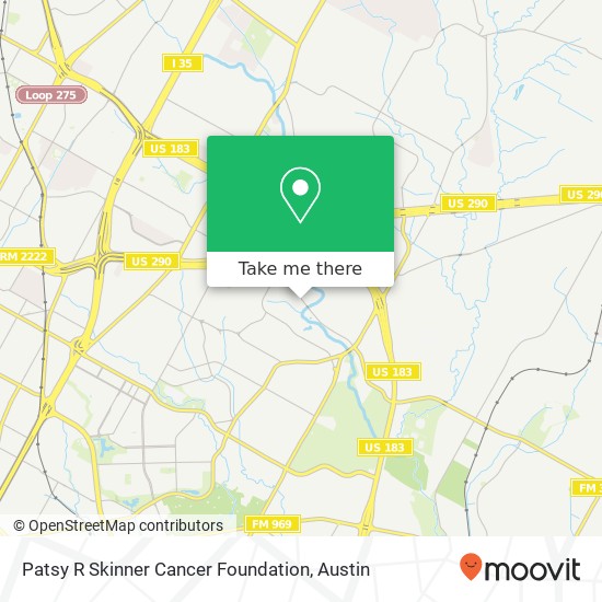 Patsy R Skinner Cancer Foundation map