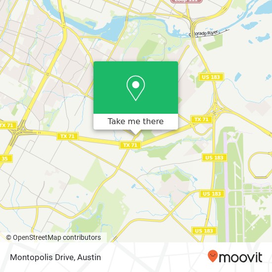 Mapa de Montopolis Drive