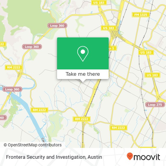 Frontera Security and Investigation map