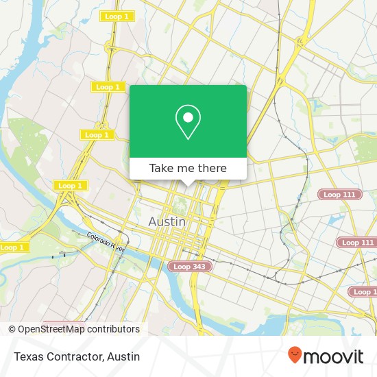 Mapa de Texas Contractor