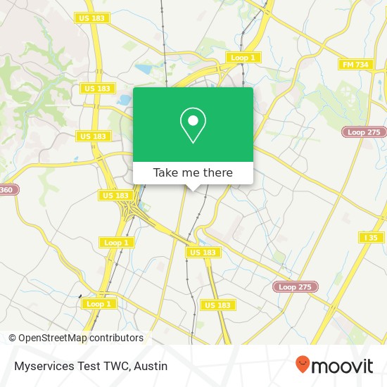 Mapa de Myservices Test TWC