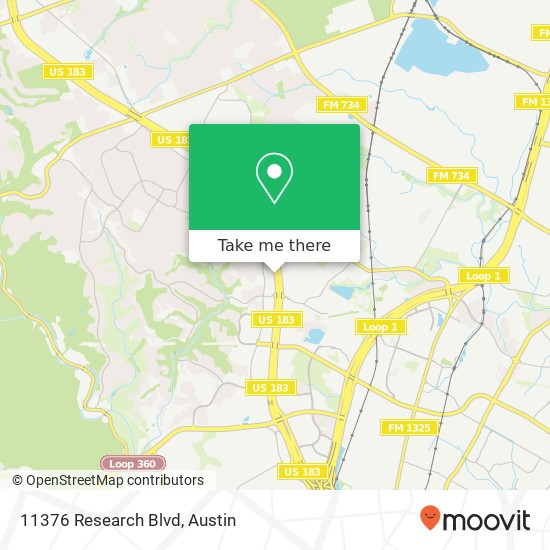 Mapa de 11376 Research Blvd