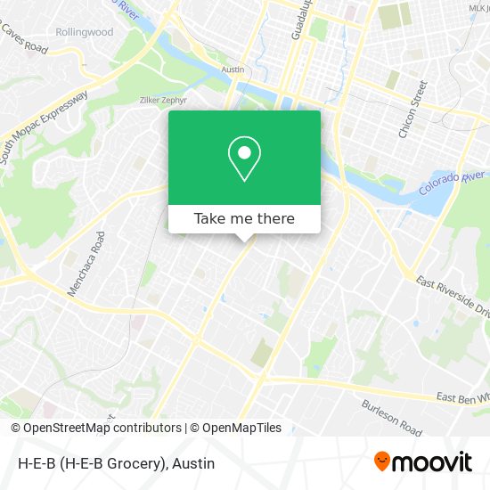 How to get to H E B in Austin by Bus