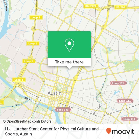 H.J. Lutcher Stark Center for Physical Culture and Sports map