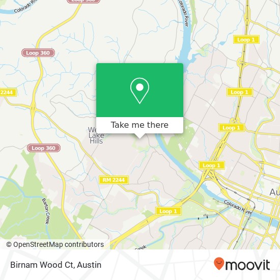Birnam Wood Ct map