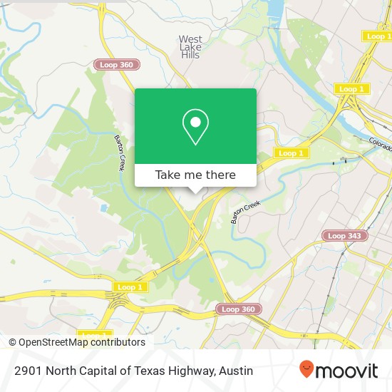 Mapa de 2901 North Capital of Texas Highway