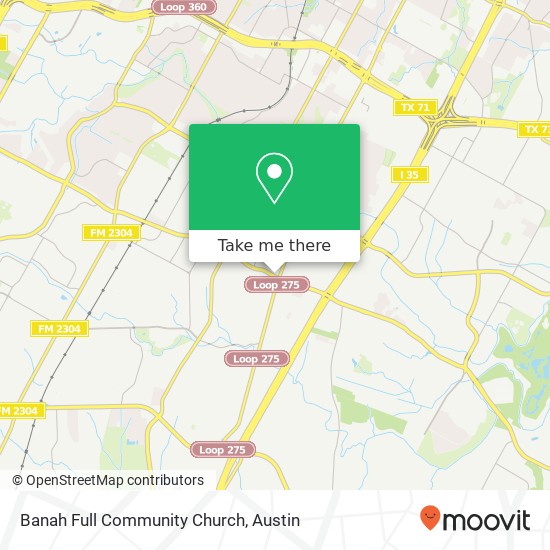 Mapa de Banah Full Community Church