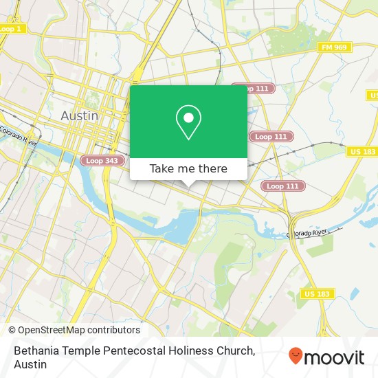 Mapa de Bethania Temple Pentecostal Holiness Church