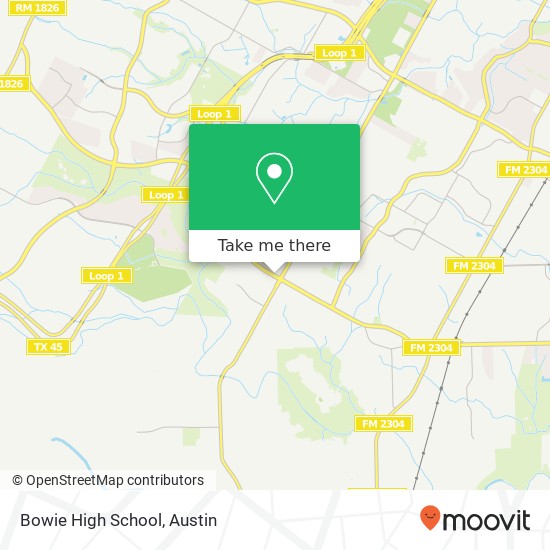 Bowie High School map