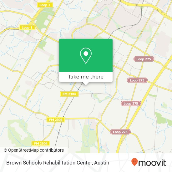 Mapa de Brown Schools Rehabilitation Center