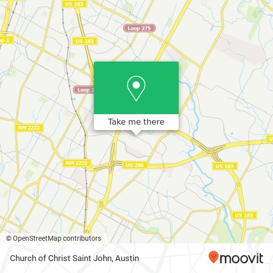 Church of Christ Saint John map