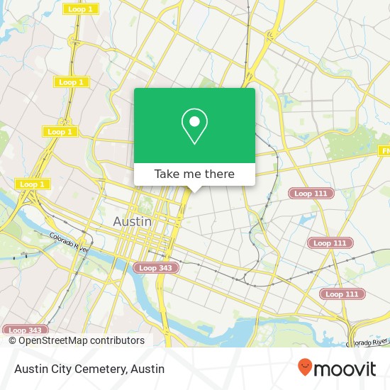 Austin City Cemetery map