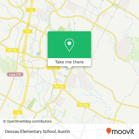Dessau Elementary School map