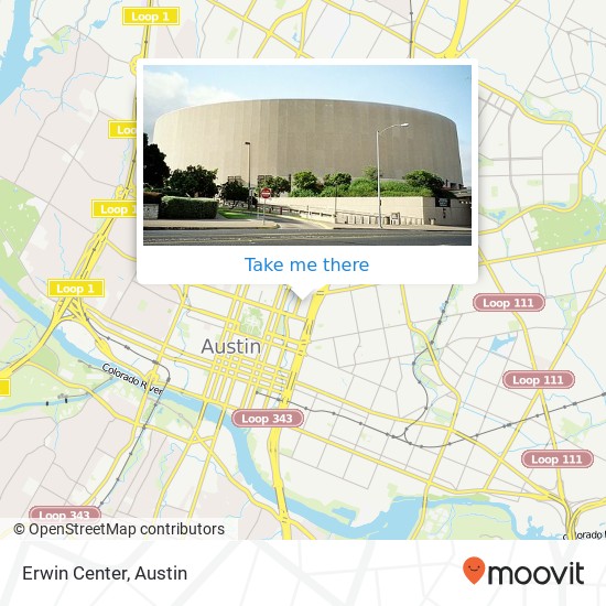 Mapa de Erwin Center