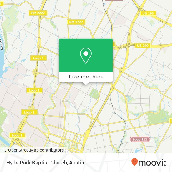 Mapa de Hyde Park Baptist Church