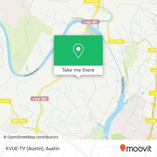 Mapa de KVUE-TV (Austin)