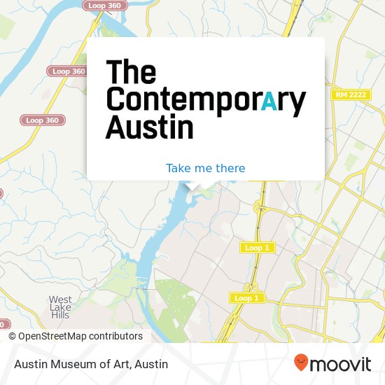 Mapa de Austin Museum of Art