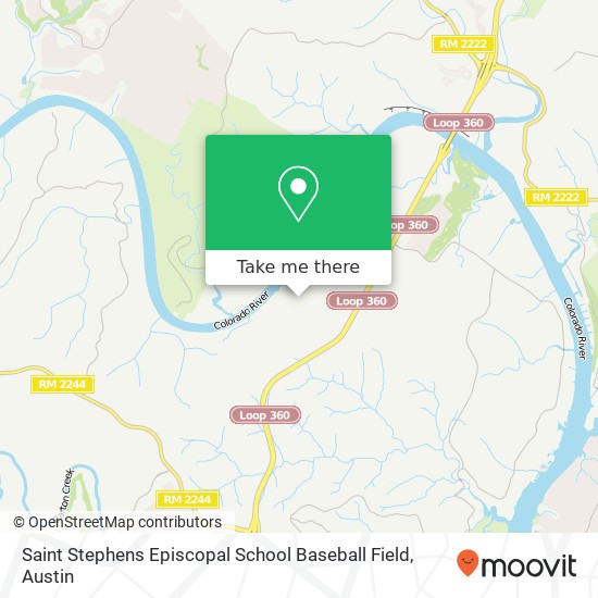 Saint Stephens Episcopal School Baseball Field map