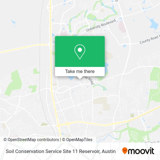 Soil Conservation Service Site 11 Reservoir map