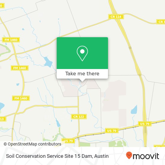 Soil Conservation Service Site 15 Dam map