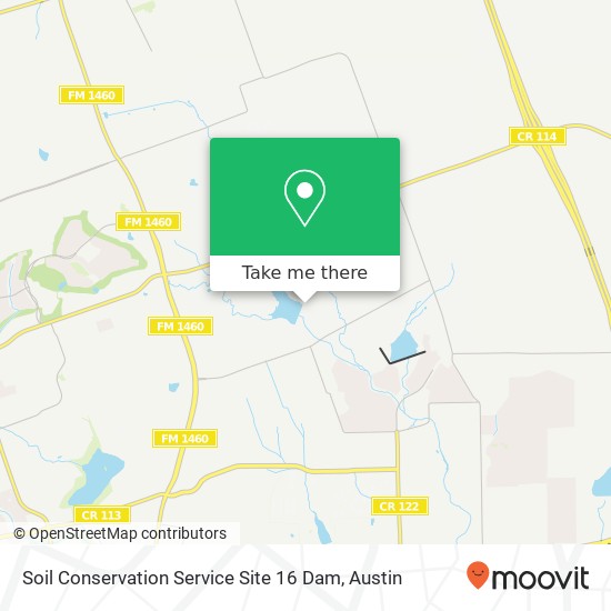 Soil Conservation Service Site 16 Dam map