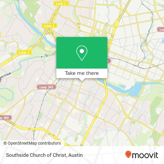 Southside Church of Christ map