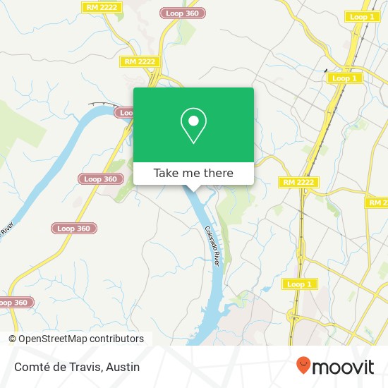 Mapa de Comté de Travis