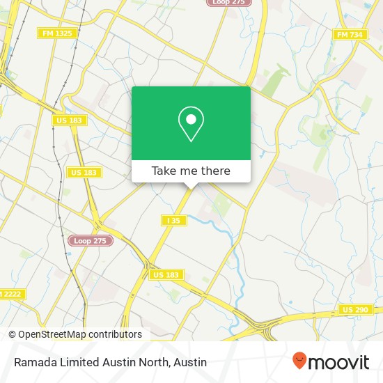 Mapa de Ramada Limited Austin North