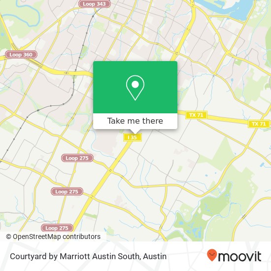 Mapa de Courtyard by Marriott Austin South